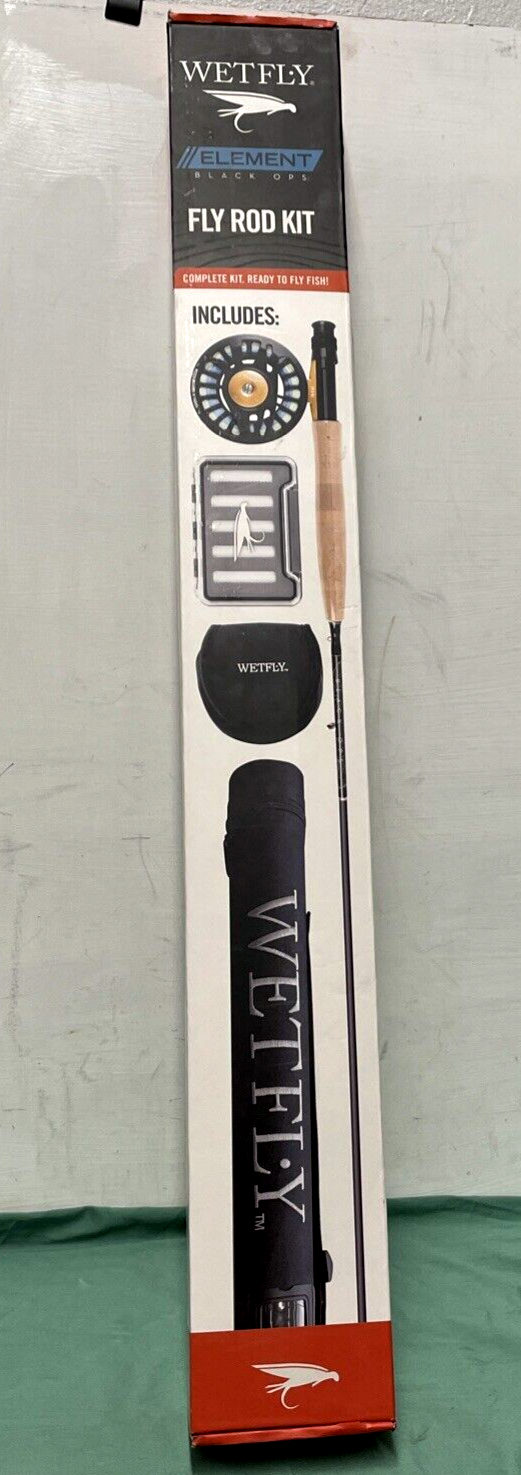 Wetfly Element Black Ops Fly Fishing Rod Kit 5WT 9FT New! | eBay