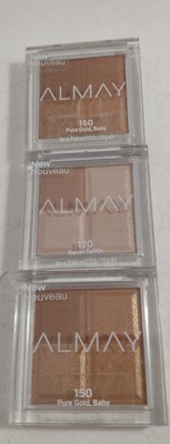 2 x Almay - Eyeshadow Palette - 150 Pure Gold, 120 Never Settle