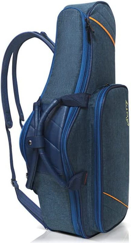 Alto Saxophone Case Sax Gig Bag, 2-In-1 Carrying Backpack Case with Flute Pocket