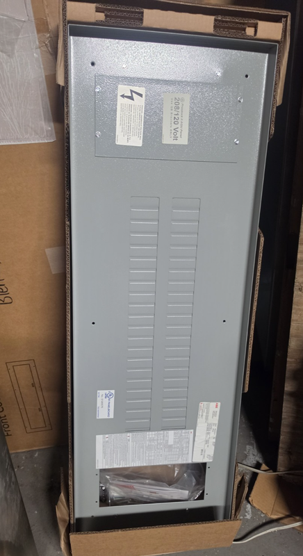 GE ABB AQU3422RCX Panelboard 225 Amp Main Lug 120/208 Volt 3PH4W