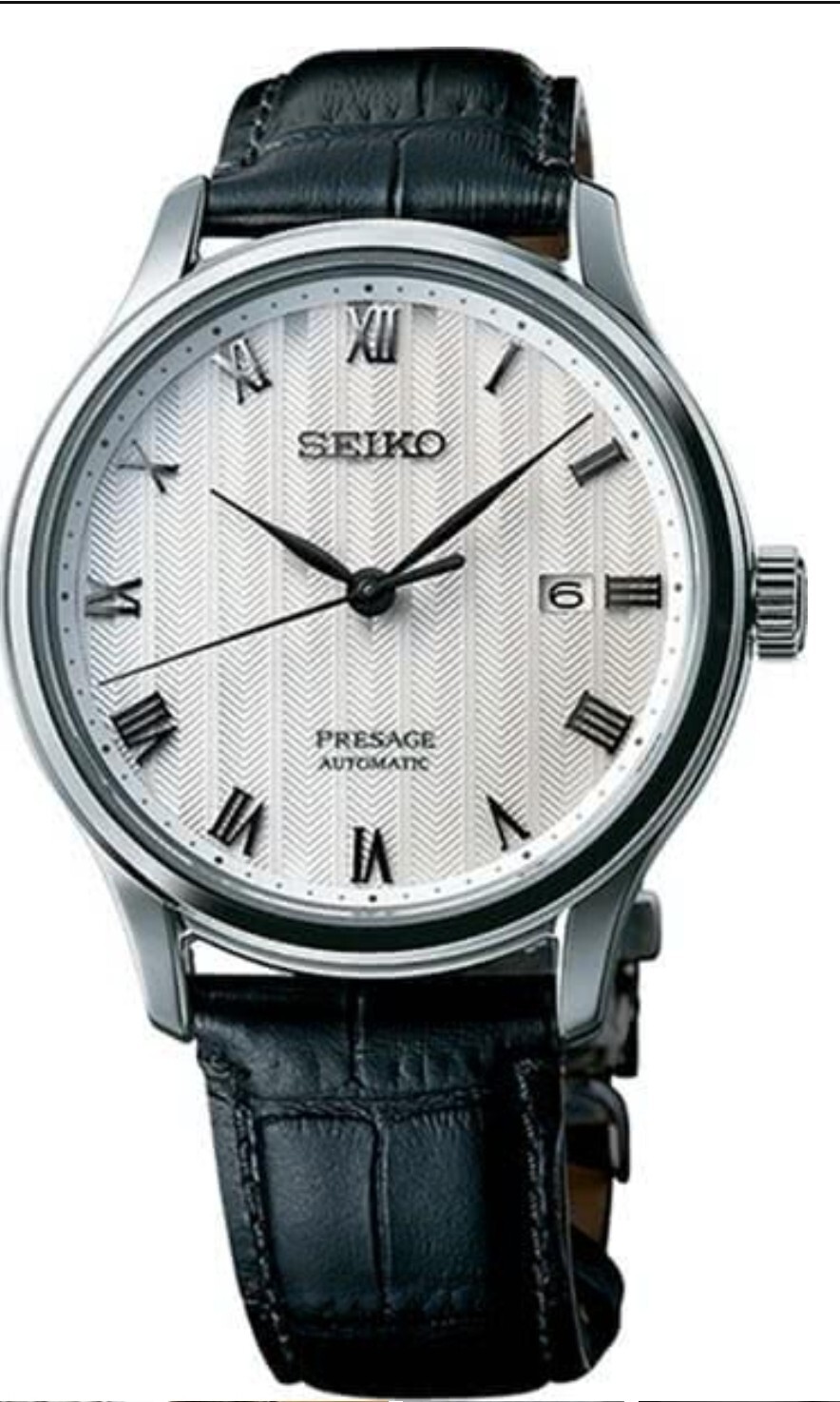 Pre-owned Seiko Srpc83j1 Watch Presage Automatic Leather Strap Zen Garden Brand