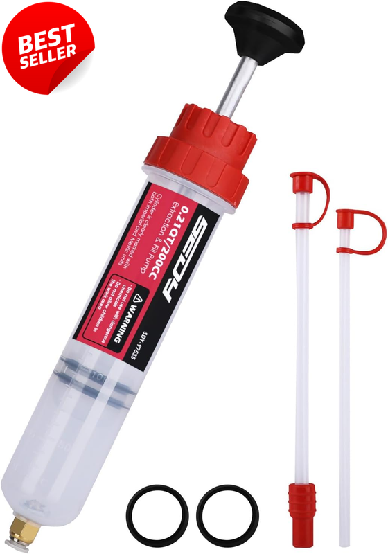 200cc Fluid Extractor Syringe Manual Oil Suction Pump Automotive Transfer - US