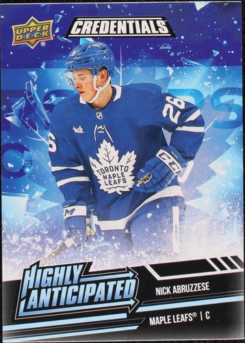 2022-23 Upper Deck Credentials - Nicholas Abruzzese #HA-27