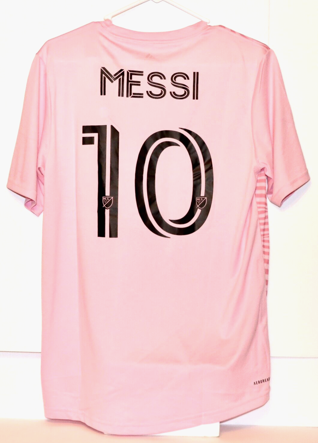 misy*♡ Men's adidas Lionel Messi Inter Miami CF #10 MLS Licensed