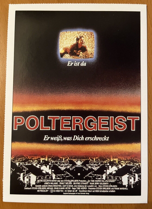 Poltergeist - Filmkarte Filmplakatkarte Cinema - Tobe Hooper Craig T. Nelson