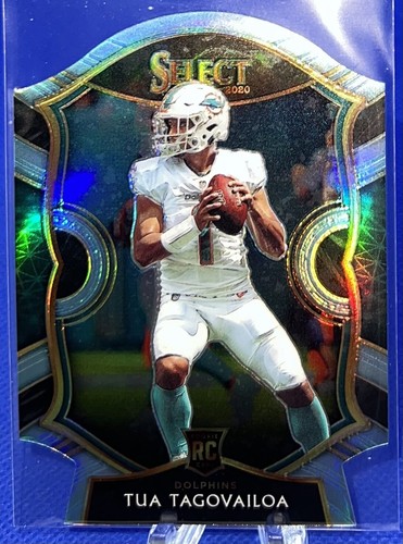 Tua Tagovailoa 2020 Panini Select Concourse Light Blue Prizm