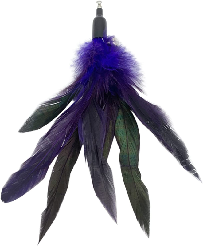 CATENESS Cat Feather Toys Replacement Cat Toy Wand Refills 10 Pieces Cat Fea