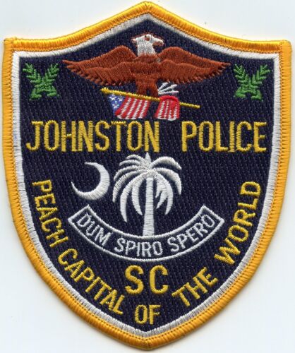 JOHNSTON SOUTH CAROLINA SC Peach Capital of The World POLICE PATCH