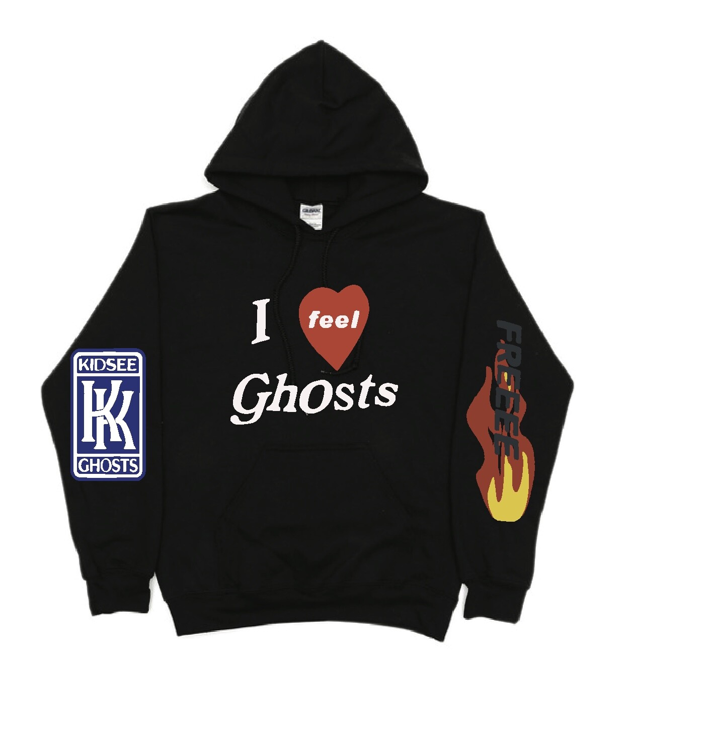 pullover hoodie i feel ghosts hoodie