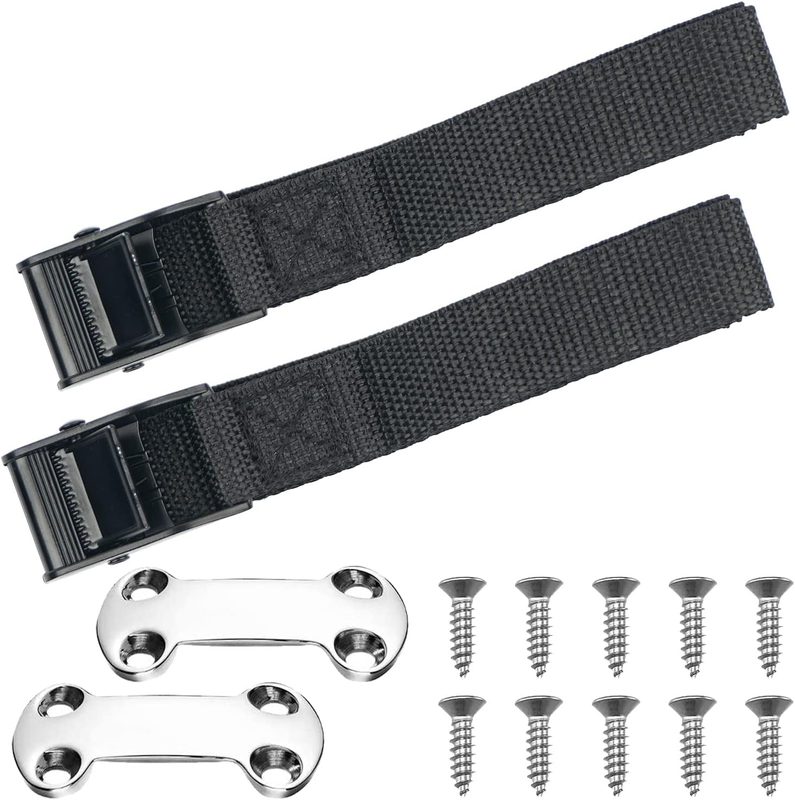 Omoojee Cooler Tie down Kit, Fixed Straps for YETI RTIC Coolers to Boat, Deck, T