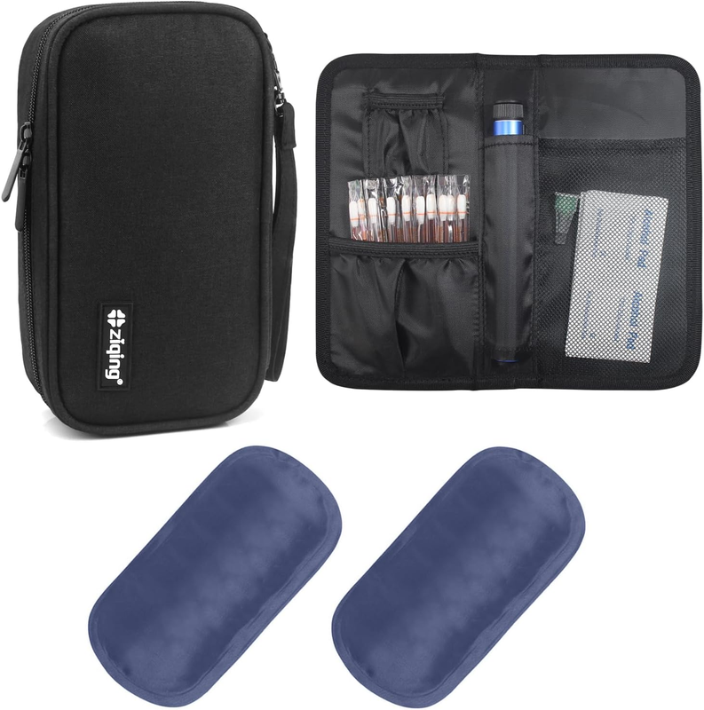 Insulin Travel Cooler Bag Portable Insulated Diabetic Bag for Insulin Pens and D