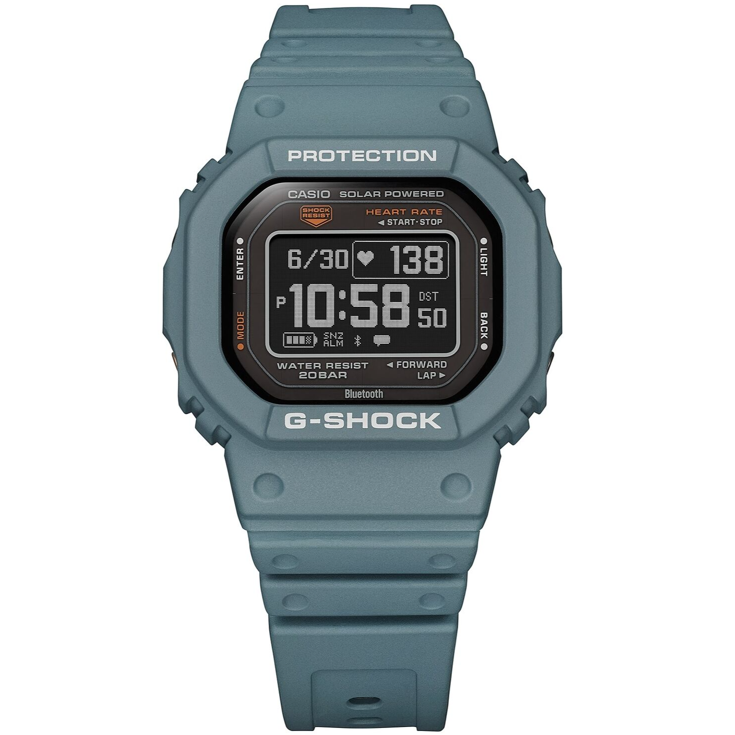 Pre-owned Casio G-shock Dw-h5600-2jr G-squad Bluetooth Gps Solar Usb Charging Watch