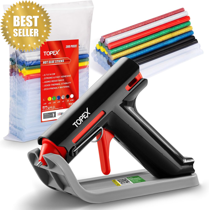 4V Cordless Hot Melt Glue Gun Kit Electric Fast Preheating High Temp Lithium Pow