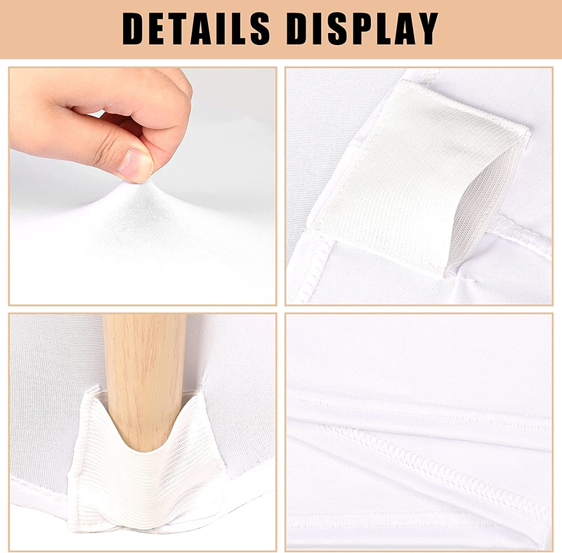3 Pcs 6 Ft Stretch Spandex Tablecloth Rectangular Stretchable Patio Table Cover