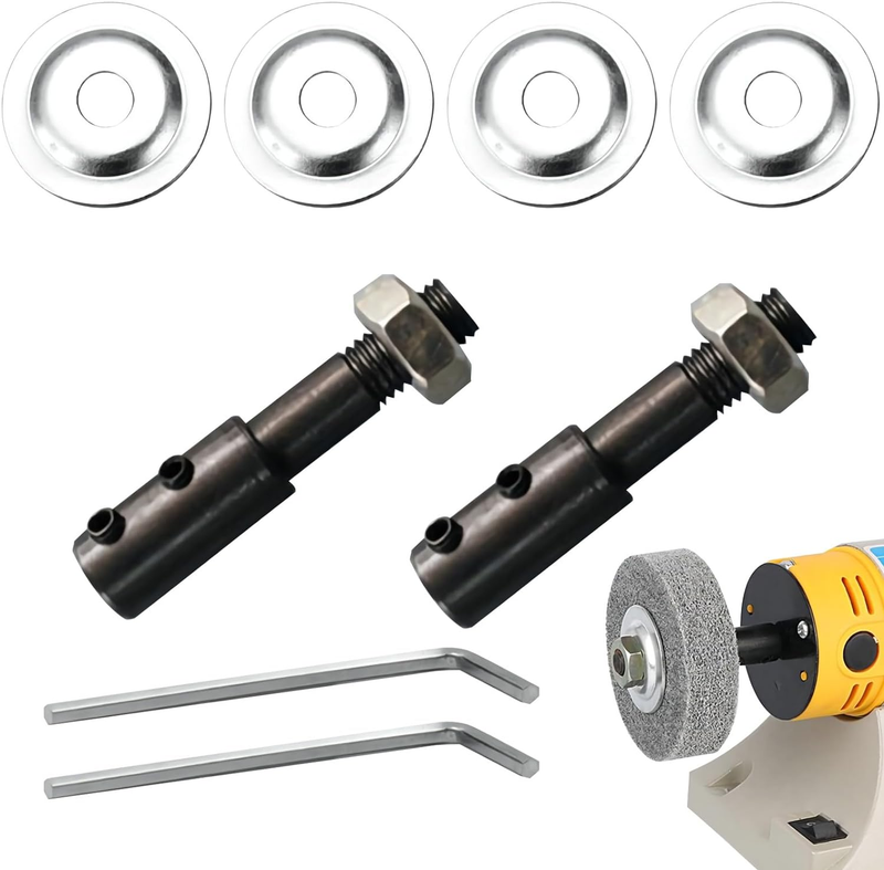 Shaft Arbor Extender 8mm to 10mm Motor Arbor Adapter Bench Grinder Extension ...