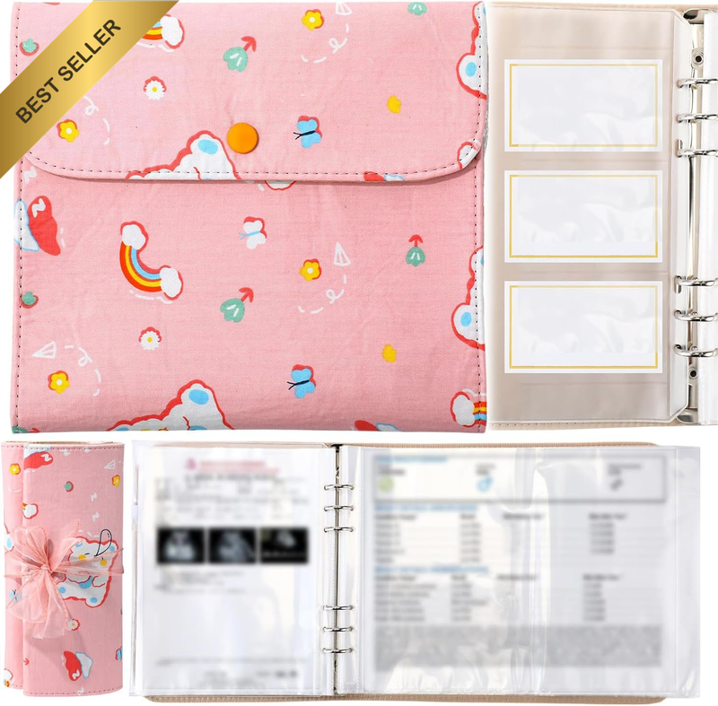 Baby Document Organizer and Briefcase A4 A5 Baby File Organizer 40 Pages Newborn