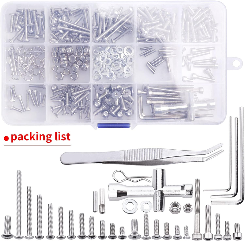 RC Screw Kit Hardware Fasteners Compatible with Traxxas Slash 1/10 2WD 4X4