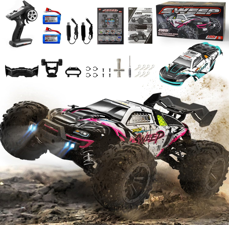 BRUSHLESS 1:16 Fast RC Cars for Adults Max 45MPH Remote Control Car Full Speed u