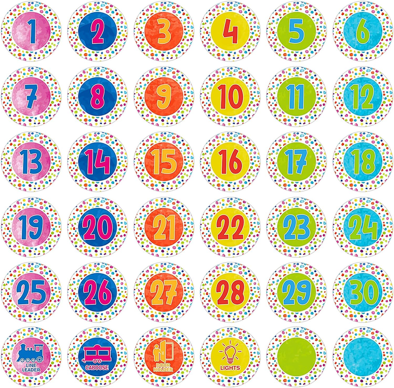 Stickers 36pcs Cofetti Line Up Spots Dots For Classroom F