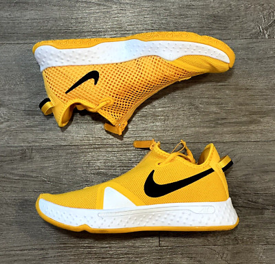 RARE Nike PG 4 TB Promo Men Shoes University Gold Black White CW4134 702 Size 8