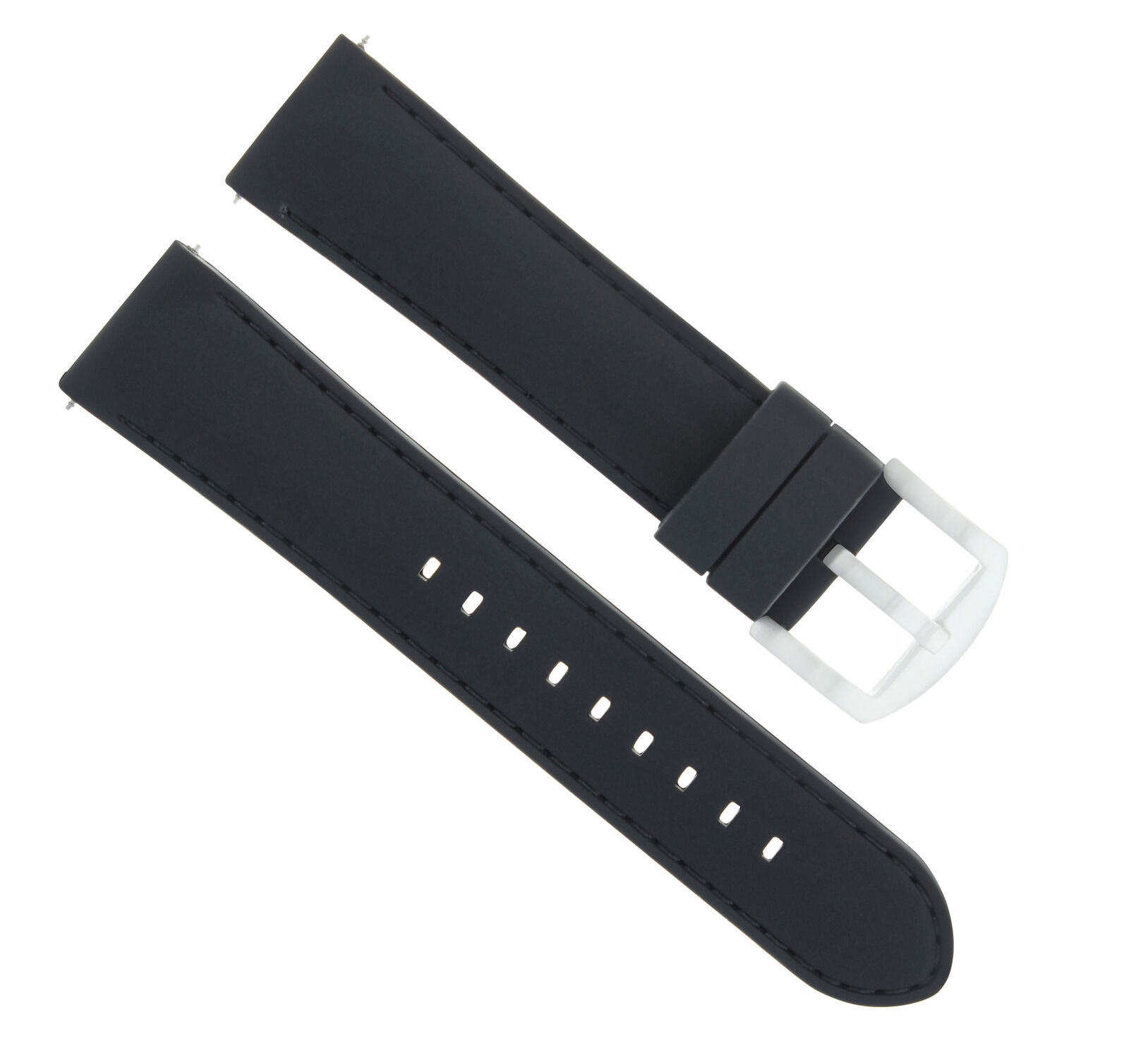22MM RUBBER WATCH BAND STRAP FOR GUCCI WATCH BLACK
