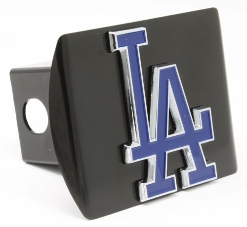 Los Angeles Dodgers Black Metal Hitch Cover with Color Emble