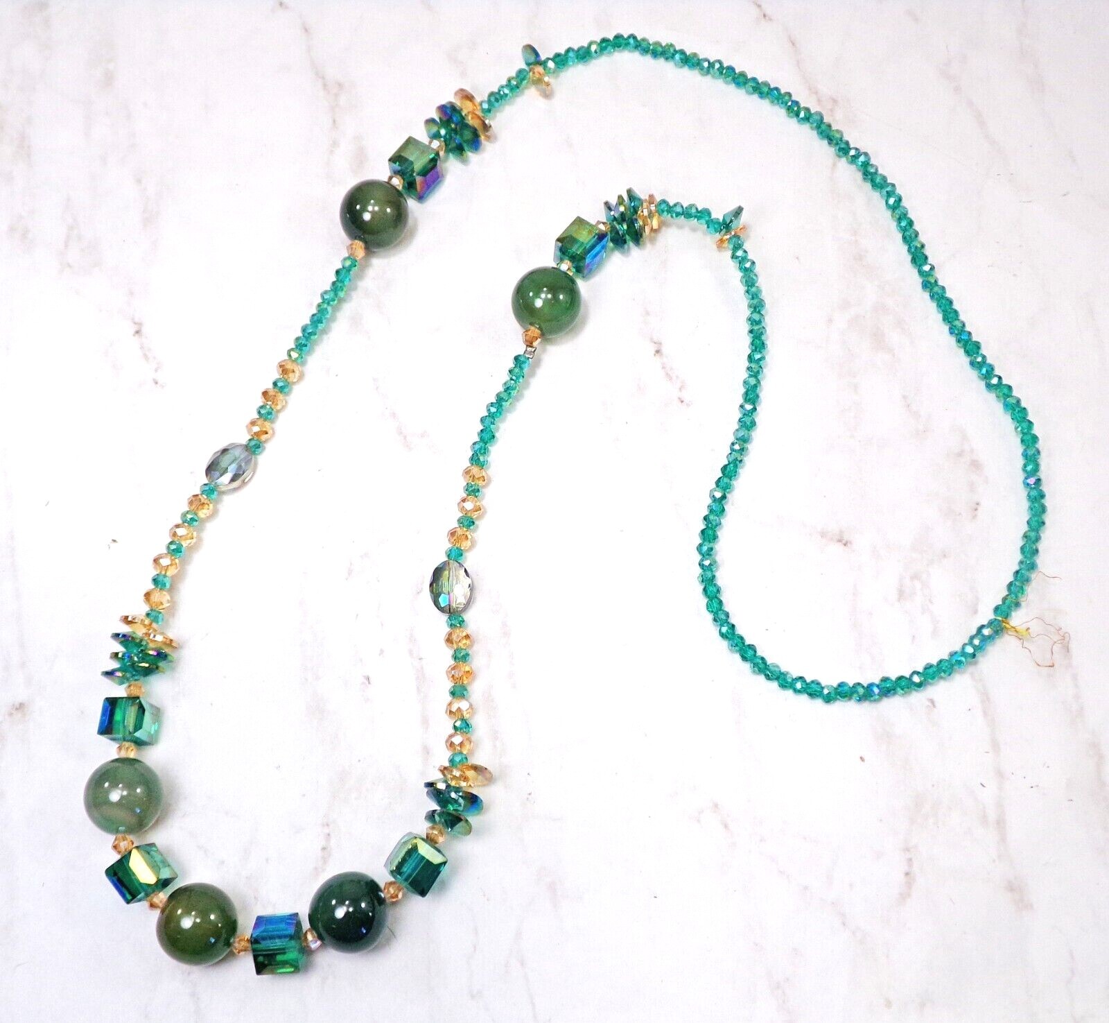 アクセサリー Handcrafted Glass Necklace - clear Gold Clear Quartz Point Charm Necklace (EPJ-NA34-CQ) - Etsy