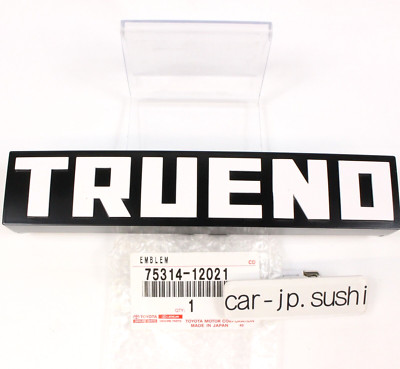 TOYOTA Genuine Corolla Sprinter TRUENO AE86 Front Bumper Emblem OEM 75314-12021