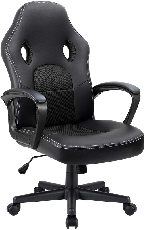 Furmax Office Desk Leather Gaming, High Back Ergonomic Adjustable Racing Task Sw