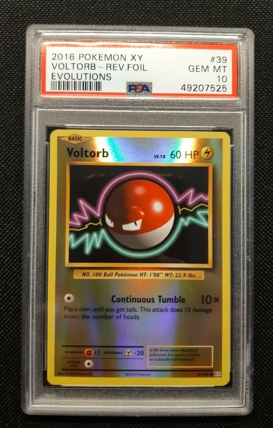 9999 PSA10 ビリリダマ voltorb 2018 36 30 PSA 10 VOLTORB 2016 POKEMON XY EVOLUTIONS REVERSE HOLO 39