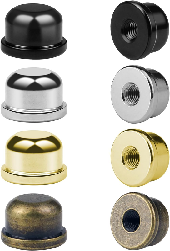 8 PCS 1/4-27 Lamp Finials, Lamp Shade Screw Cap for Lamp Shade Bracket Harp Top,