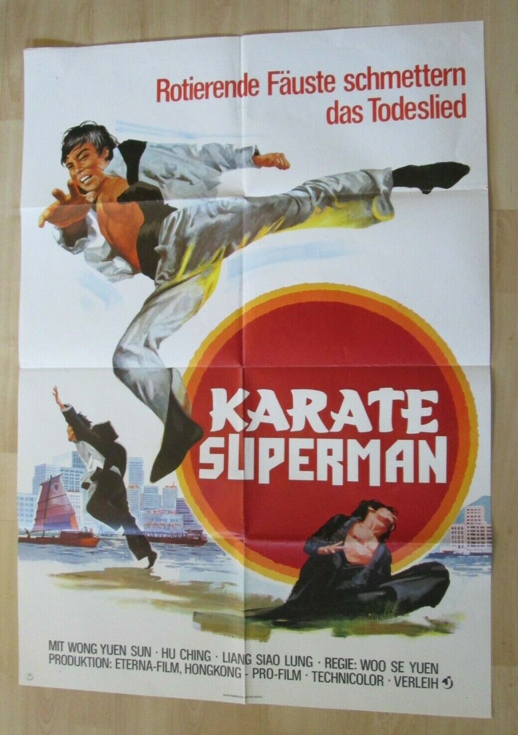 Filmplakat : Karate Superman ( Wong Yuen Sun , Hu Ching )