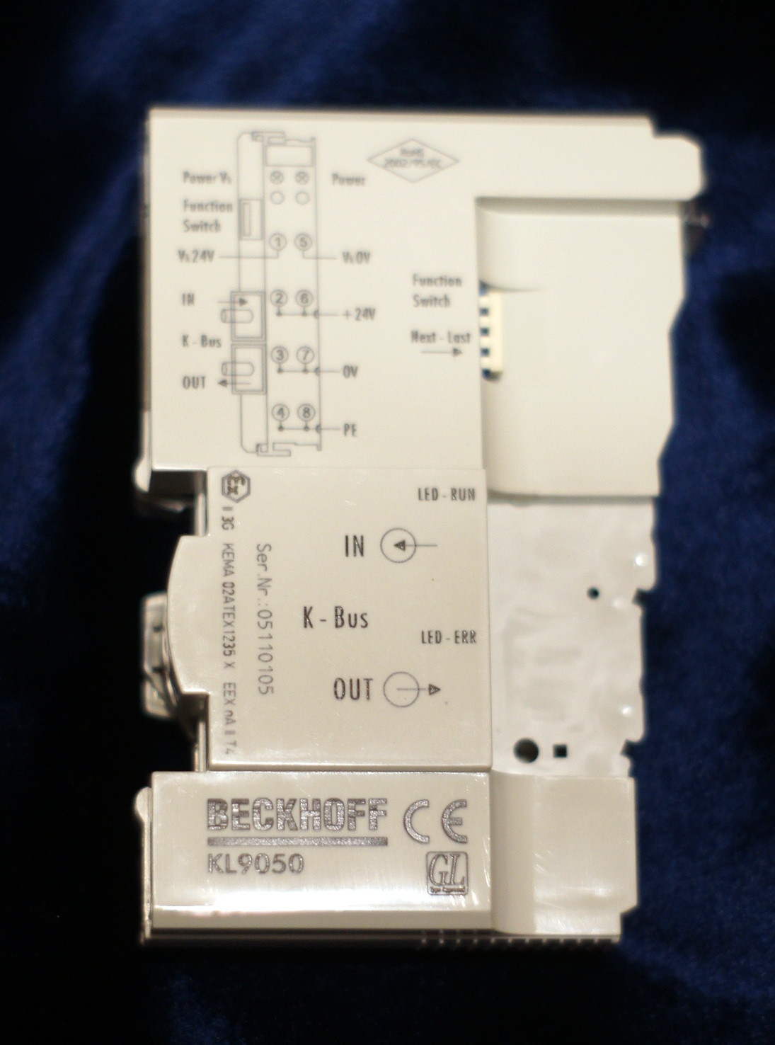 NEW BECKHOFF PLC KL9050-0000 Terminal Bus extension coupler terminal (Qty 1)