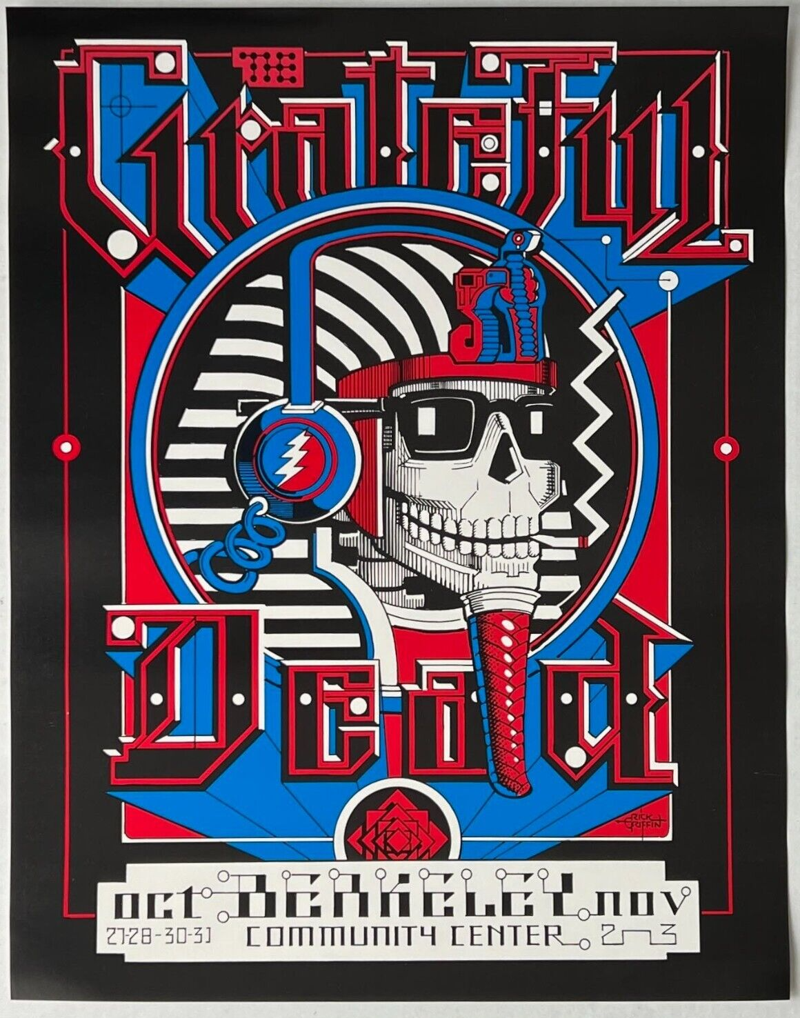 Grateful Dead リックグリフィン ポスター Rare Pink Rick Griffin Grateful Dead Shrine Poster | eBay
