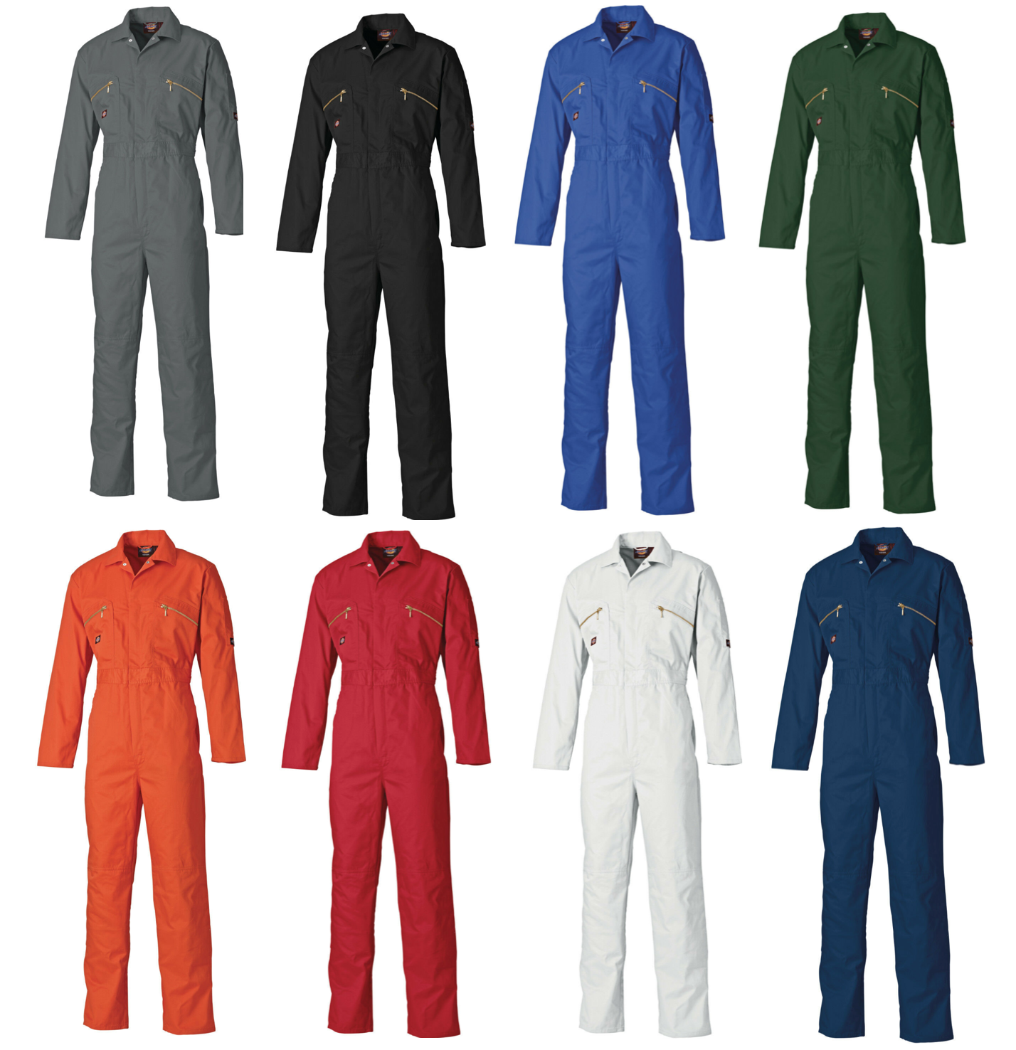 Dickies Workwear Mens Stud Front Overall Coveralls Boilersuit Workshop