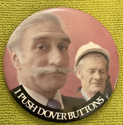 Vintage Dover Elevator Promotional Advertising Pinback Button Large 3-1/2 Inches