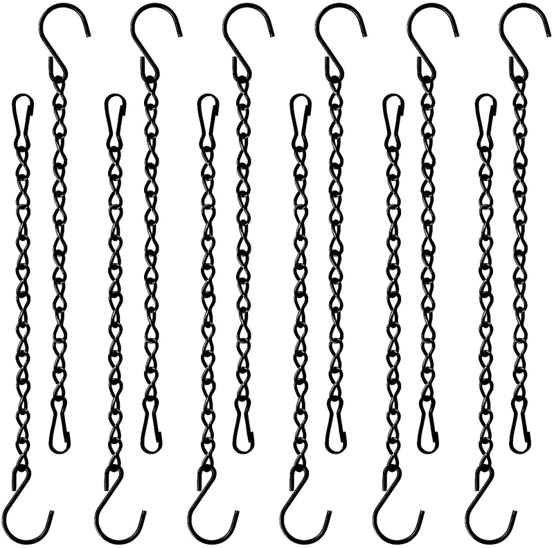 12 Pack 9.5 Inch Hanging Chain for Bird Feeders, Planters, Lanterns, Wind Chimes