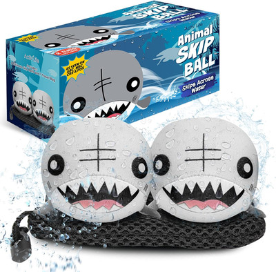 the Ultimate Skip Ball   Water Bouncing Ball (2 Pack) Great for All Ages
