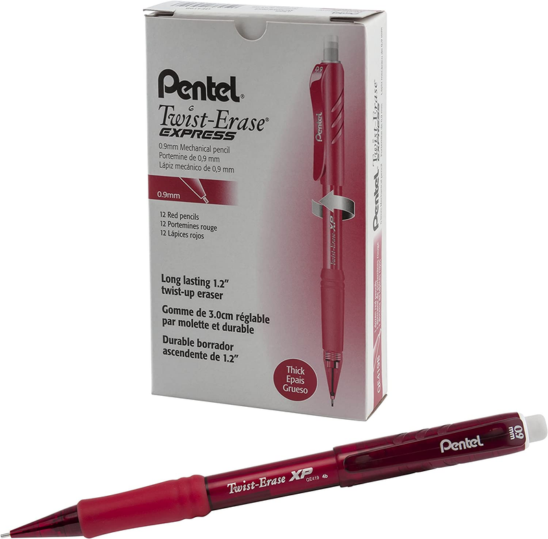 0.9mm, Red Barrel, Box Of 12 (qe419b)