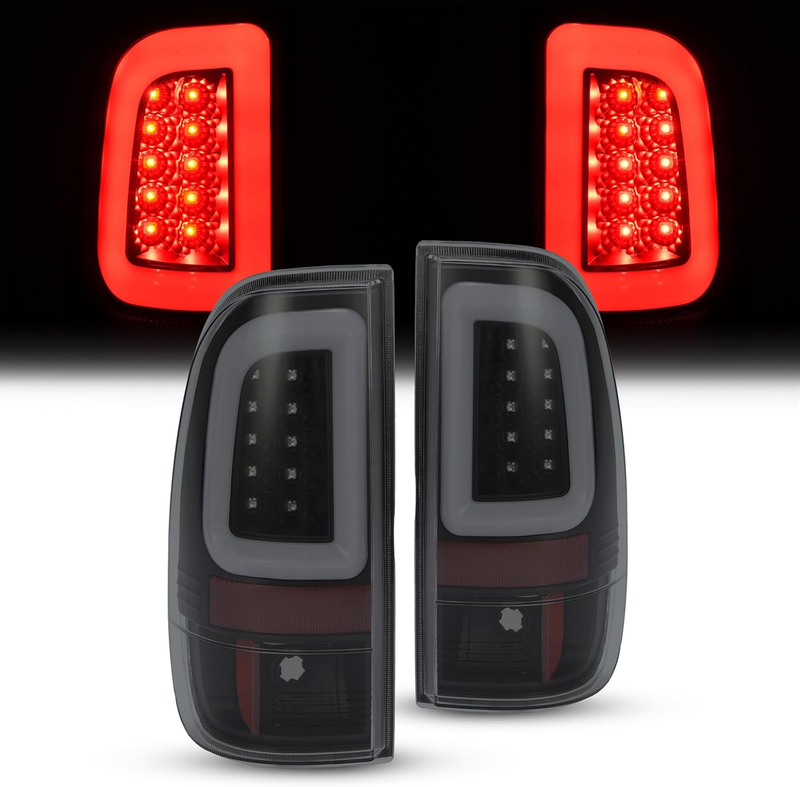 LED Pair Taillights W/Led Tube for 2008-2016 Ford F250 F350 F450 F550 Super Duty