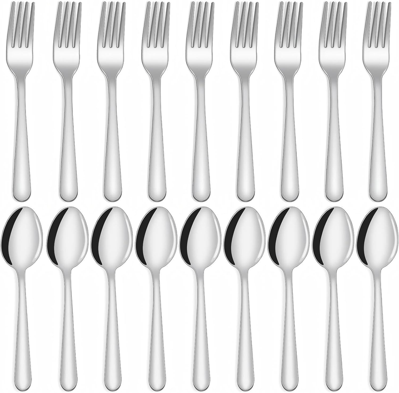 24-Piece Spoons and Forks Set Silverware Set - Forks and Spoons 