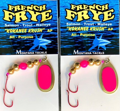 Kokanee Spinners (2): uv  SOCKEYE SMELT 