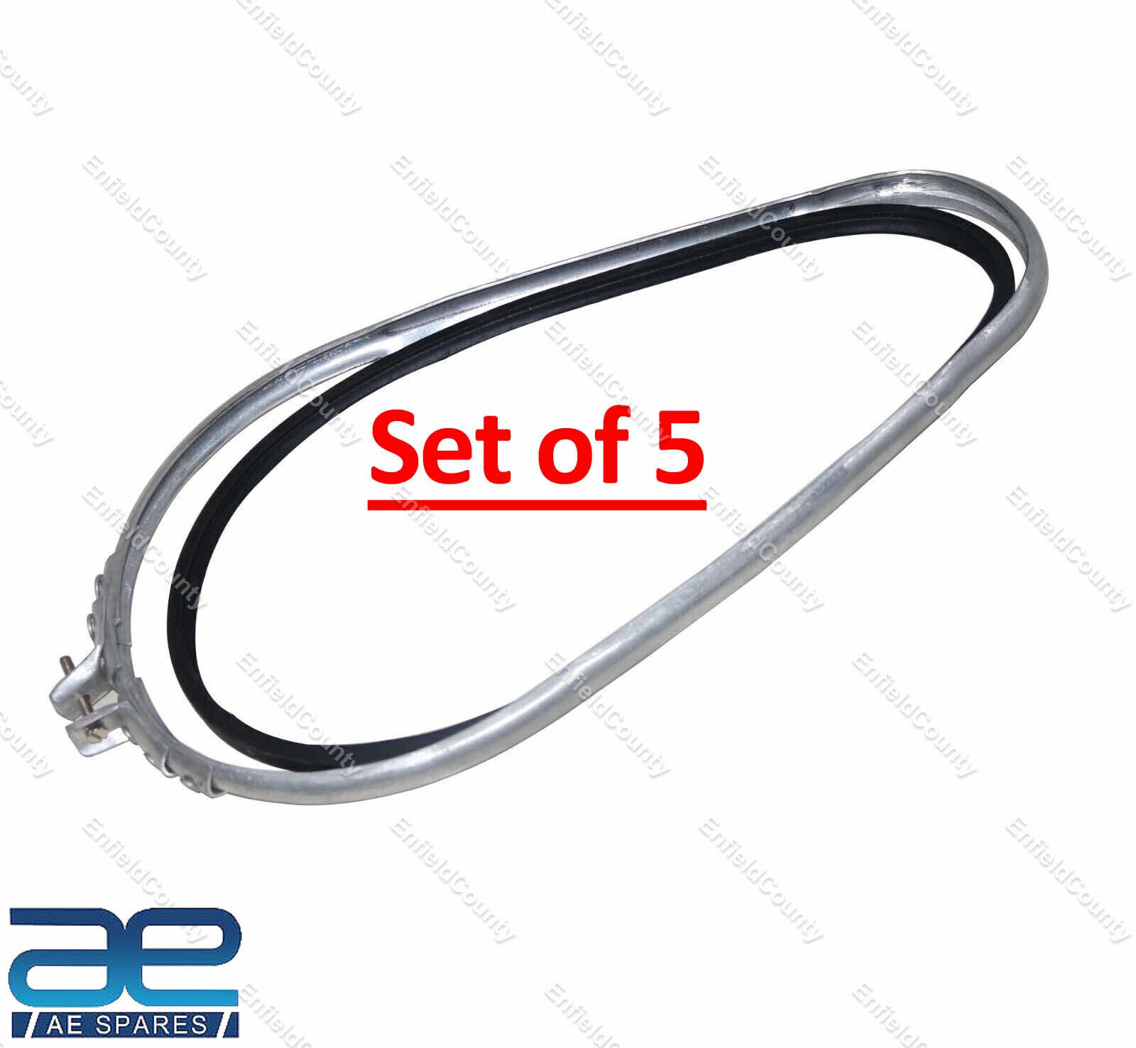 5 x  AJS Matchless Alloy Chaincase Clutch Band With Gasket Rubber 