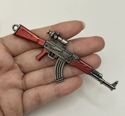 1:6 Miniture Metal SCAR-L AKM Model for 12'' Action Figure Prop Accessories