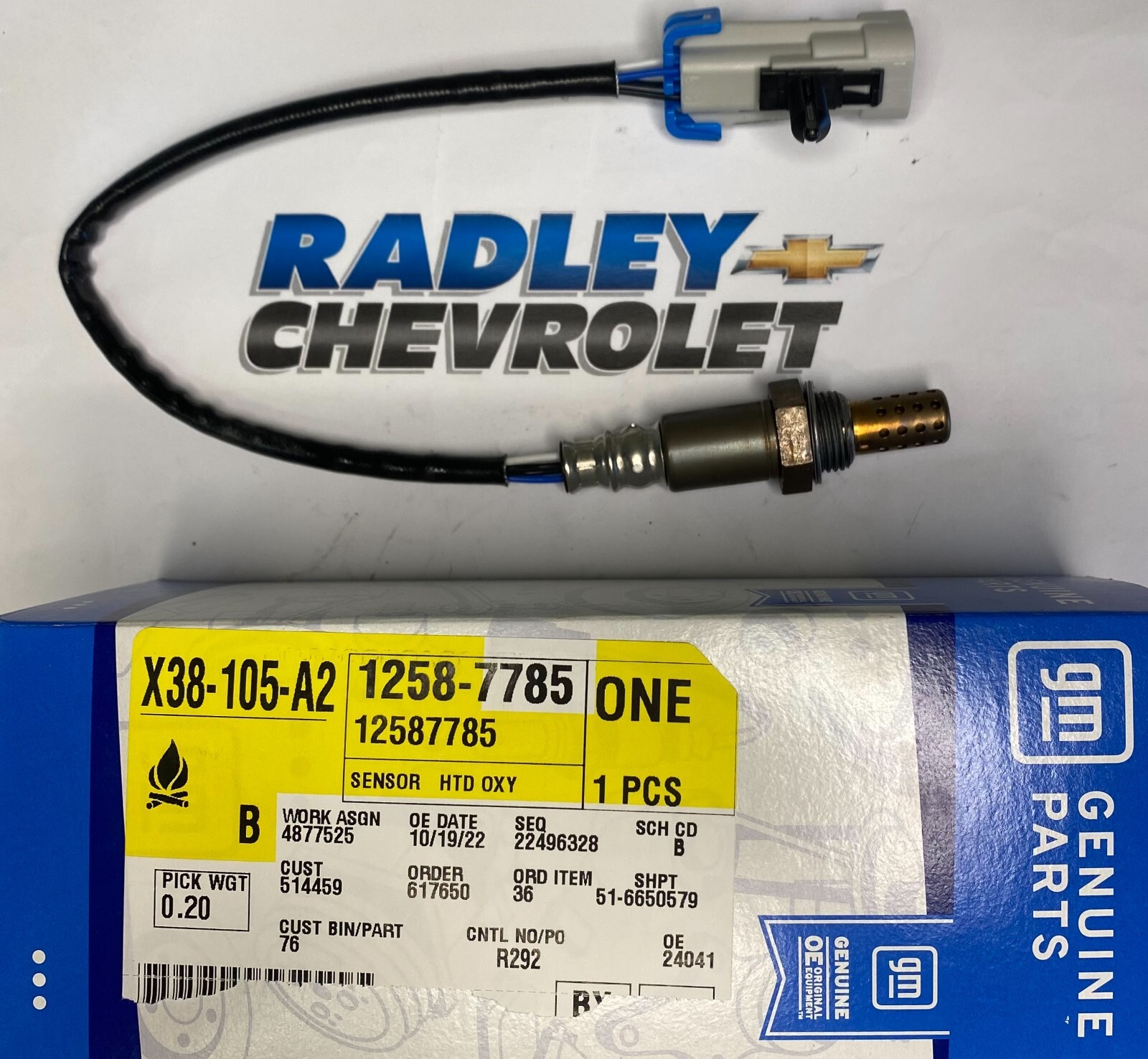 NEW GM OEM OXYGEN O2 SENSOR- GENERAL MOTORS GMC 12587785 | eBay