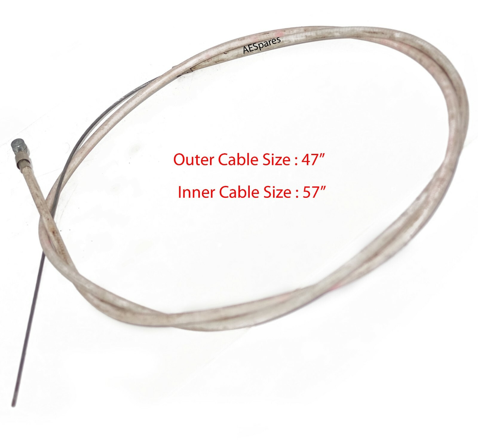 Vespa Bajaj Chetak Front Brake Complete Cable 47" Long 