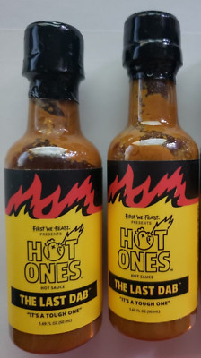 Qty 2 THE LAST DAB - Hot Ones - Original Mini - 1.69 fl oz - PEPPER X - 3/2025