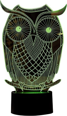 HYSENM Kinder Nachtlampe Eule Kinderzimmer Junge Mädchen Geschenk Nachtlicht