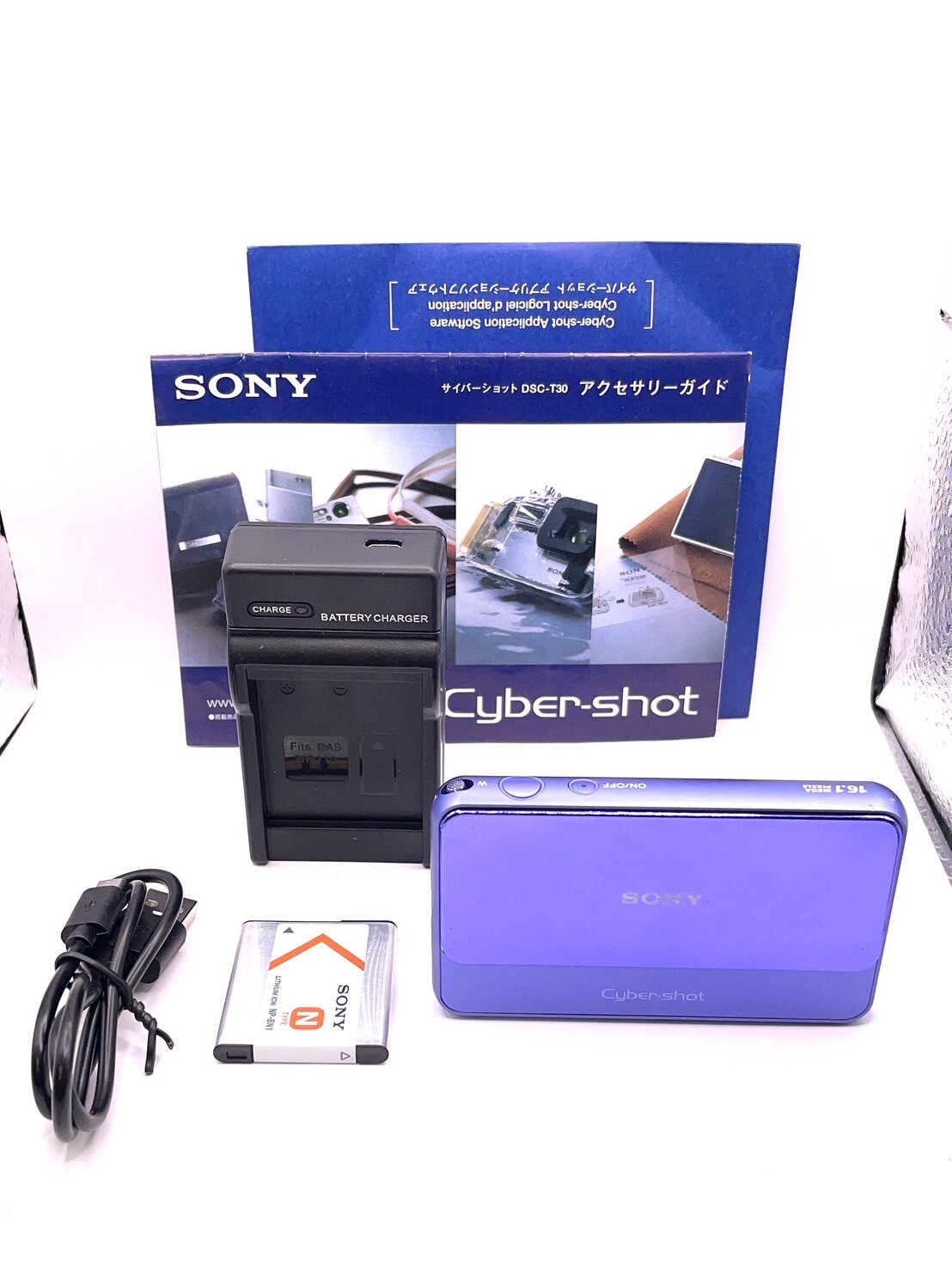 NEAR MINT】SONY DSC-T110 Digital Camera purple Cyber Shot
