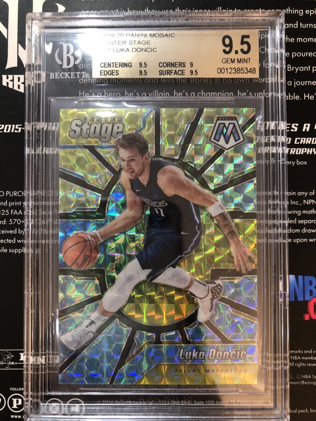 希少！【BGS9.5】rc doncic 2018 panini mosaic 希少！【BGS9.5】rc doncic 2018 panini mosaic